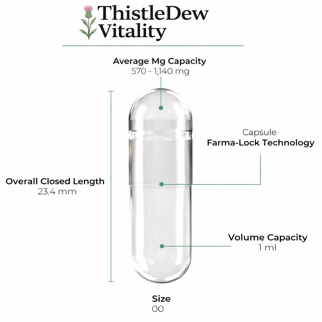 Empty Gelatin Capsules - Size 00