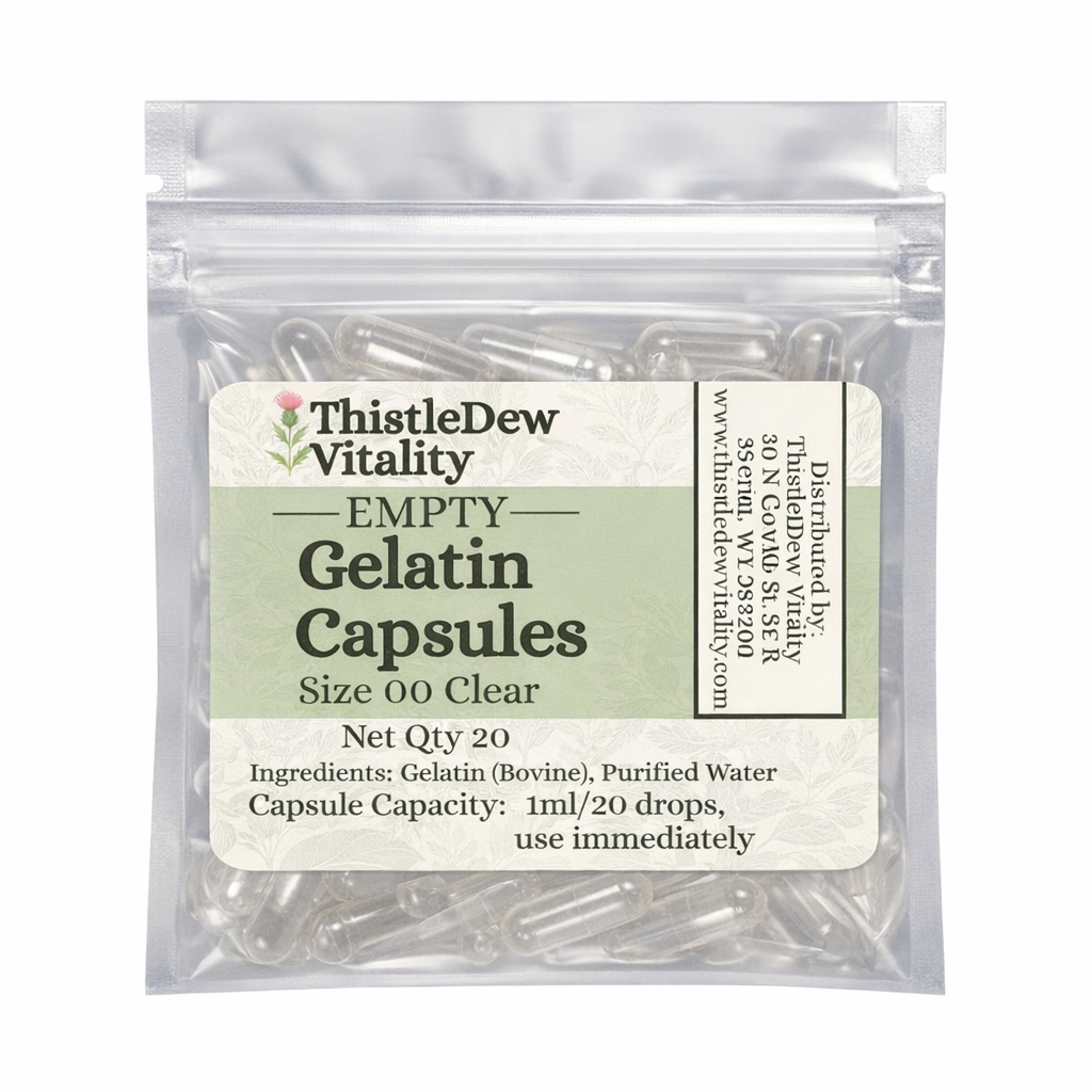 FREE | 20 Empty Gelatin Capsules | with Purchase of Premium Methylene Blue ONLY!